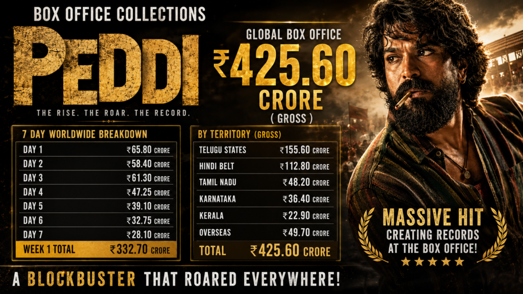 Peddi Box Office Collection: A Complete Breakdown of Ram Charan’s Blockbuster (2026)